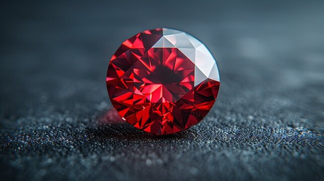 Ruby red birthstone gemstone