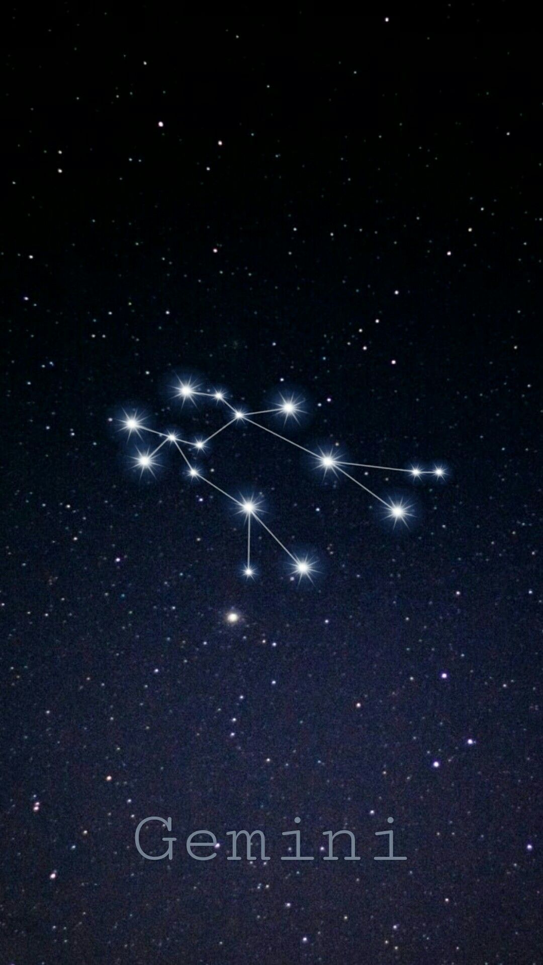 Gemini zodiac constellation illustration