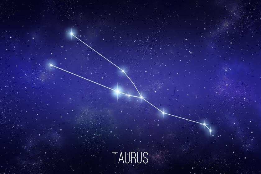 Taurus zodiac constellation illustration